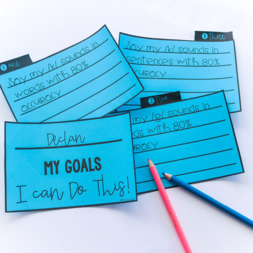 Goal Bulletin Board-Making Goals Visual and Accessible - Speech Peeps